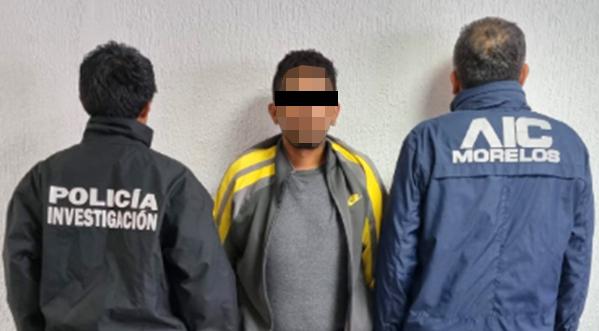 Colabora PGJE con Fiscalía General de Morelos para aprehender a masculino por robo calificado